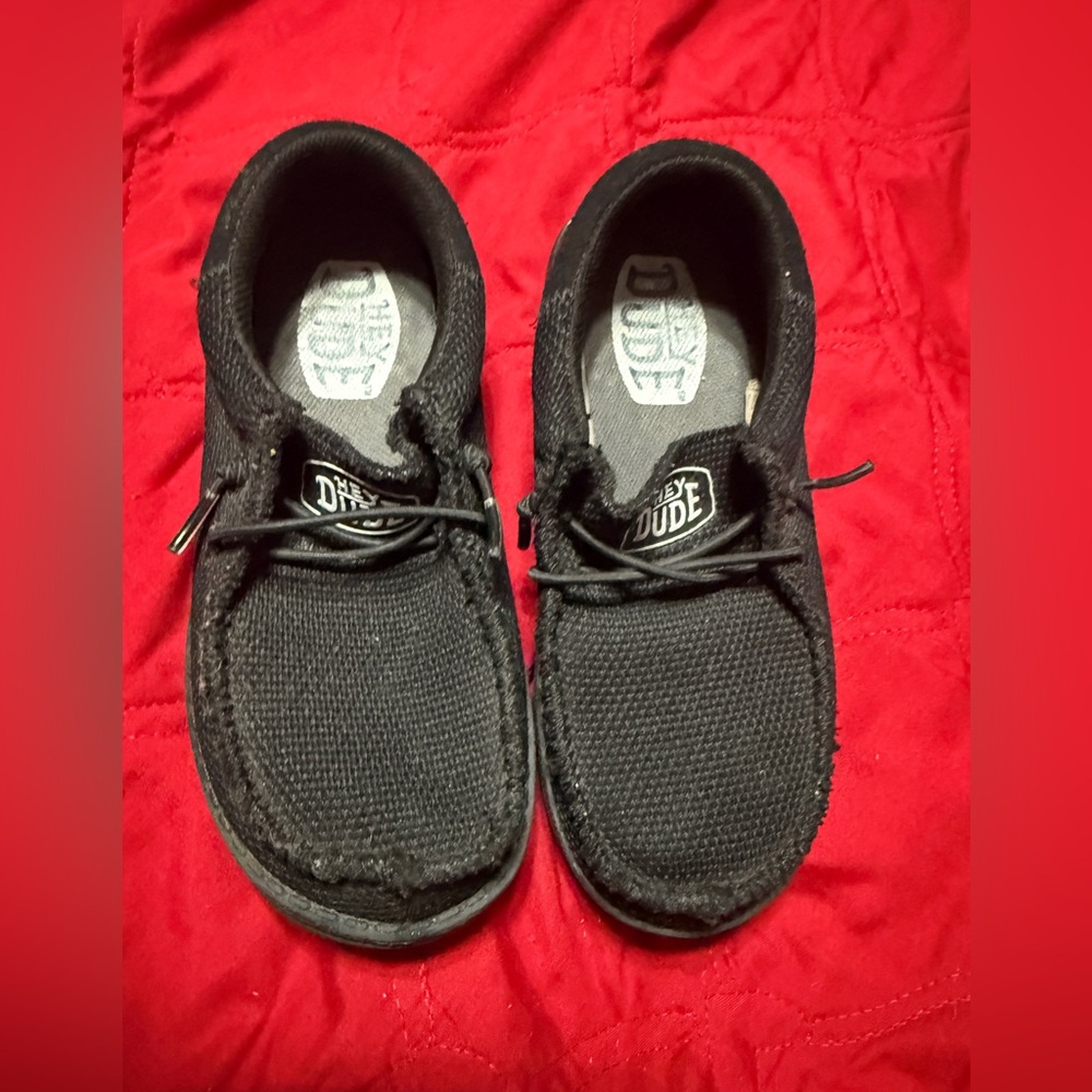 Hey Dude Wally Youth Funk Mono Black Shoes